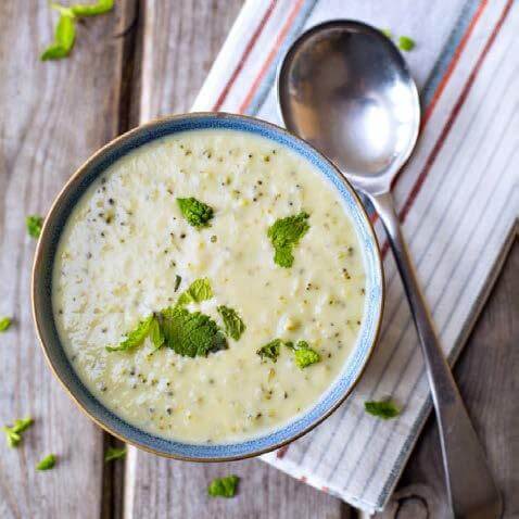 Soupe au cheddar et brocoli